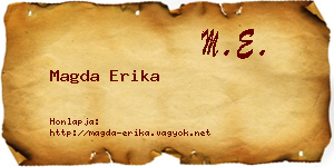 Magda Erika névjegykártya